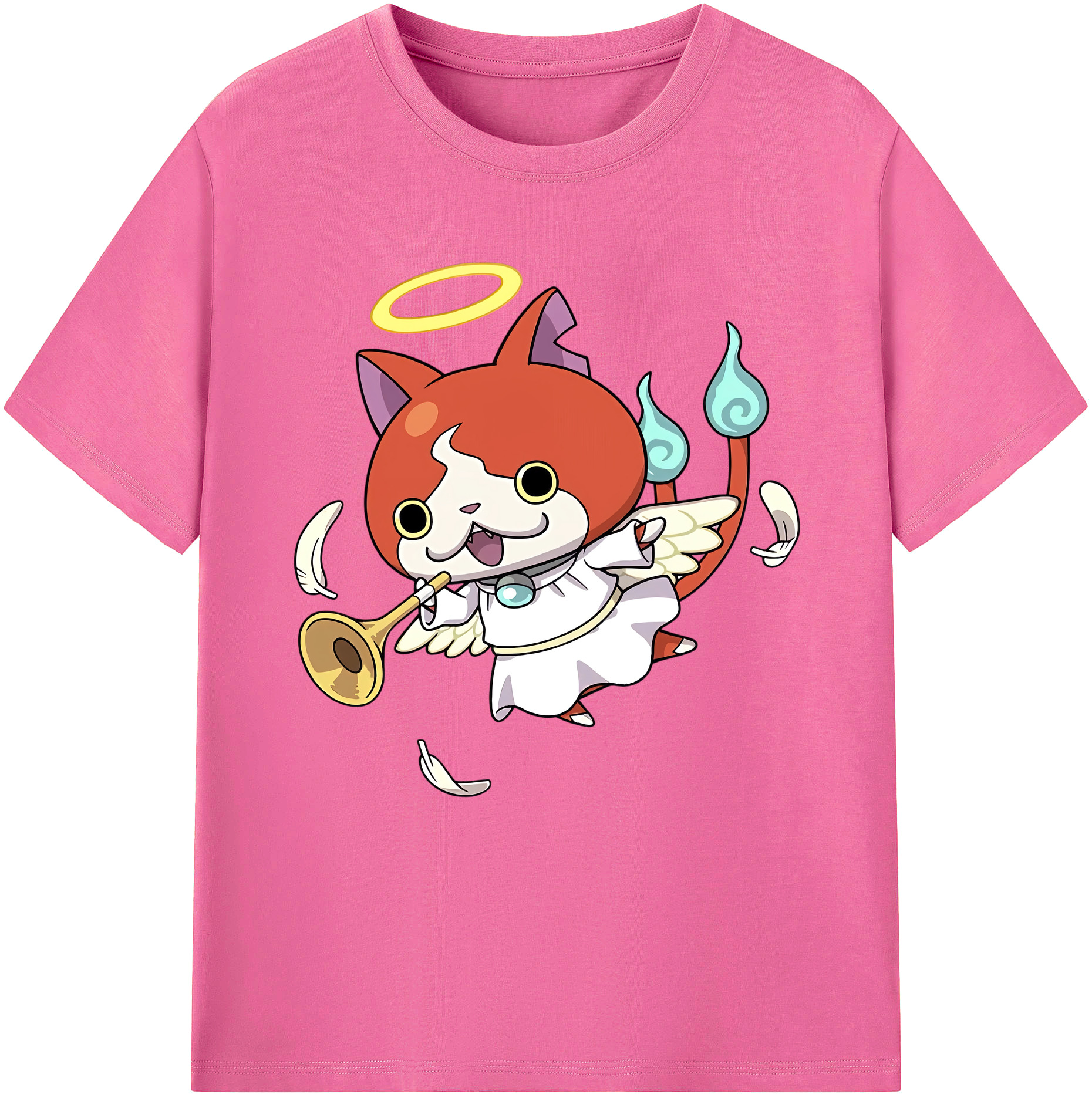 （画像用） 妖怪ウォッチ Yo-kai Watch レディースカジュアルプリントTシャツ（綿100％）